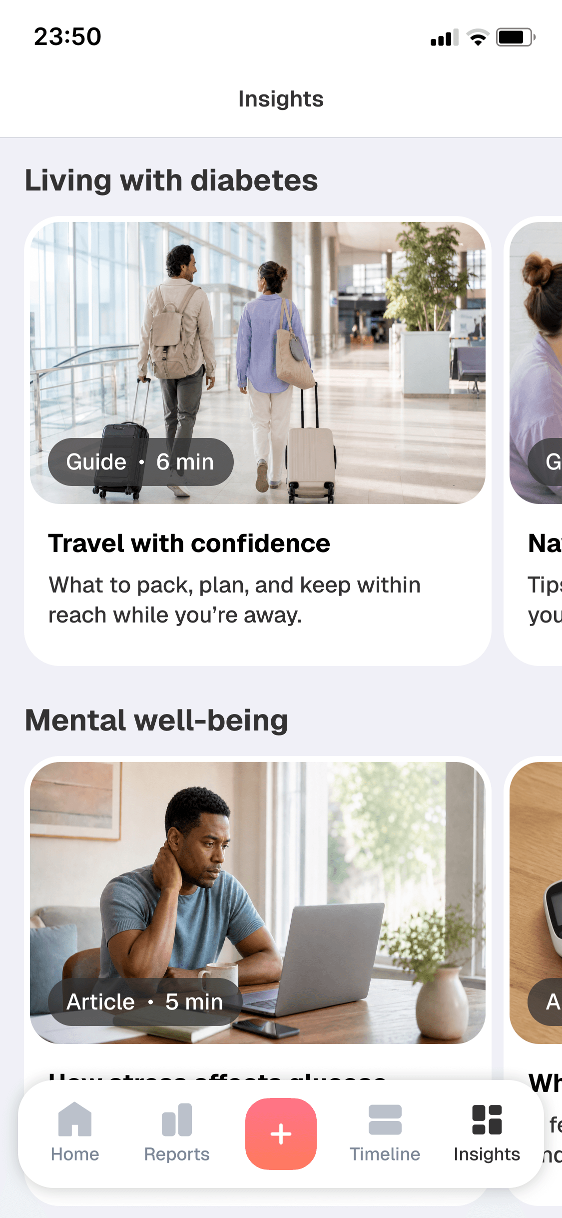 Biolink Insights library with practical guidance for living with diabetes